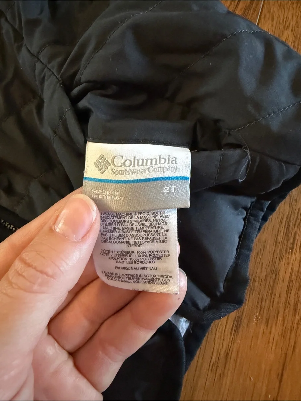 Columbia Black Reversible Kids Puffer Jacket with Hood